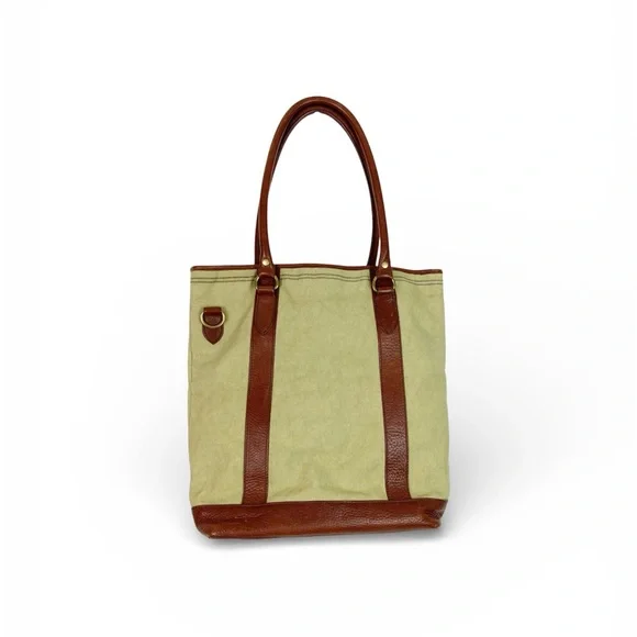 Paul Smith Tan and Brown Canvas Tote Bag - Picture 2 of 13